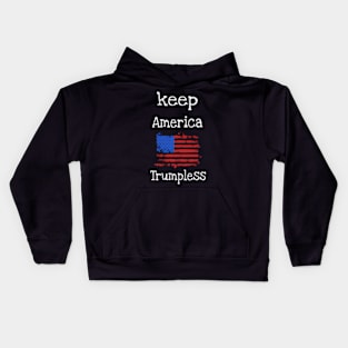 Keep America Trumpless Usa Flag Kids Hoodie